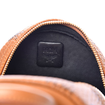 MCM Visetos Side Stud X-Mini Stark Backpack Cognac 6 of 10