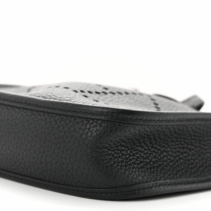 Hermes Taurillon Clemence Evelyne TPM Black 10 of 11