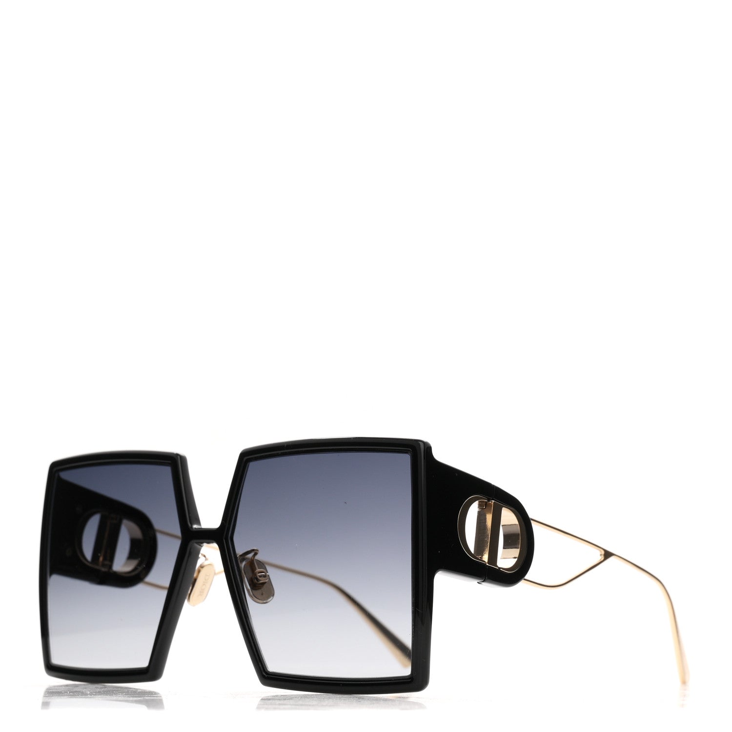 Christian Dior Acetate Square 30 Montaigne Sunglasses Black 1 of 7