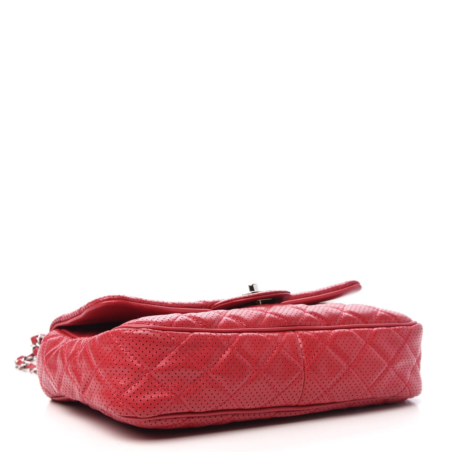 Lambskin Perforated Jumbo Punch Flap Red