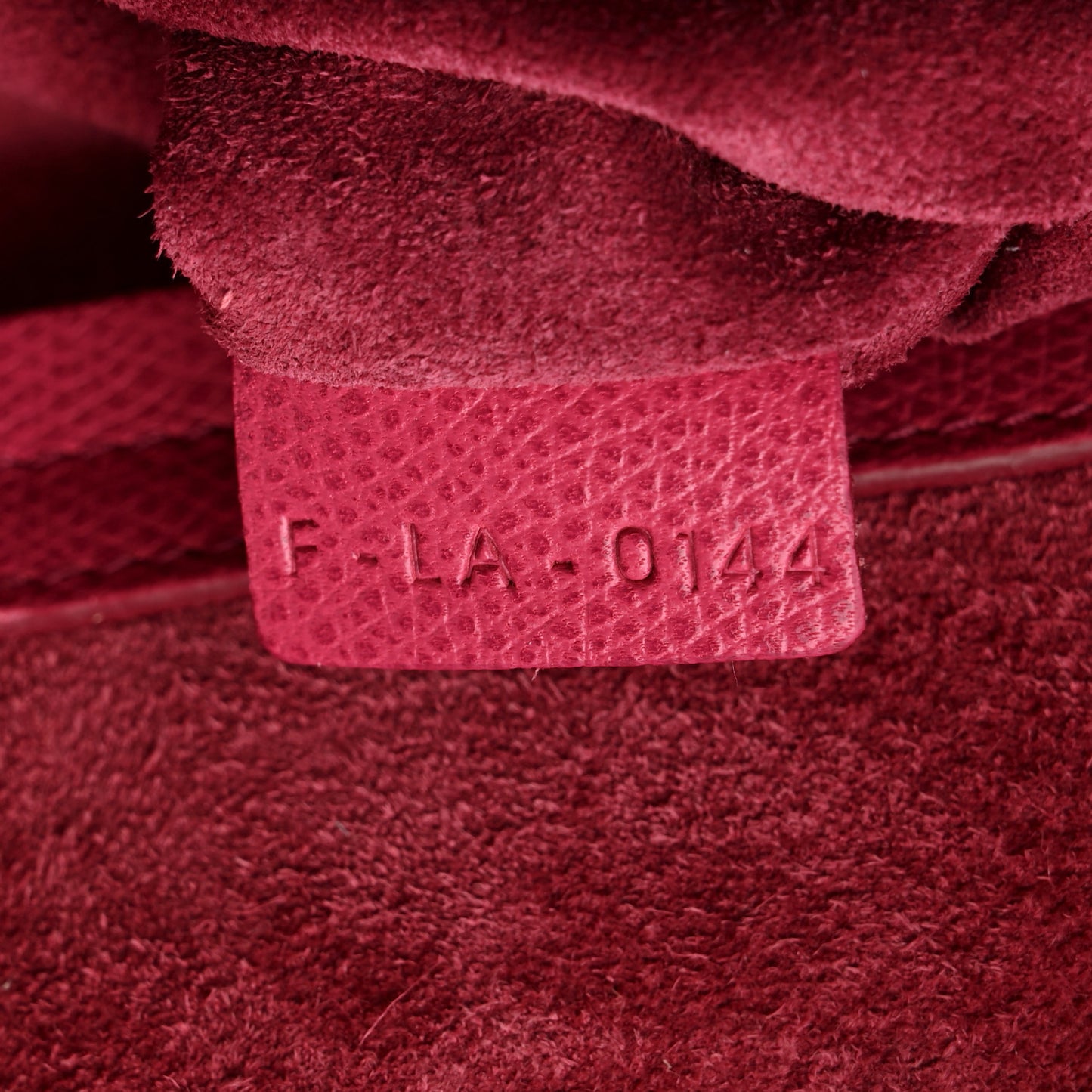 Grained Calfskin Medium Phantom Luggage Fuchsia