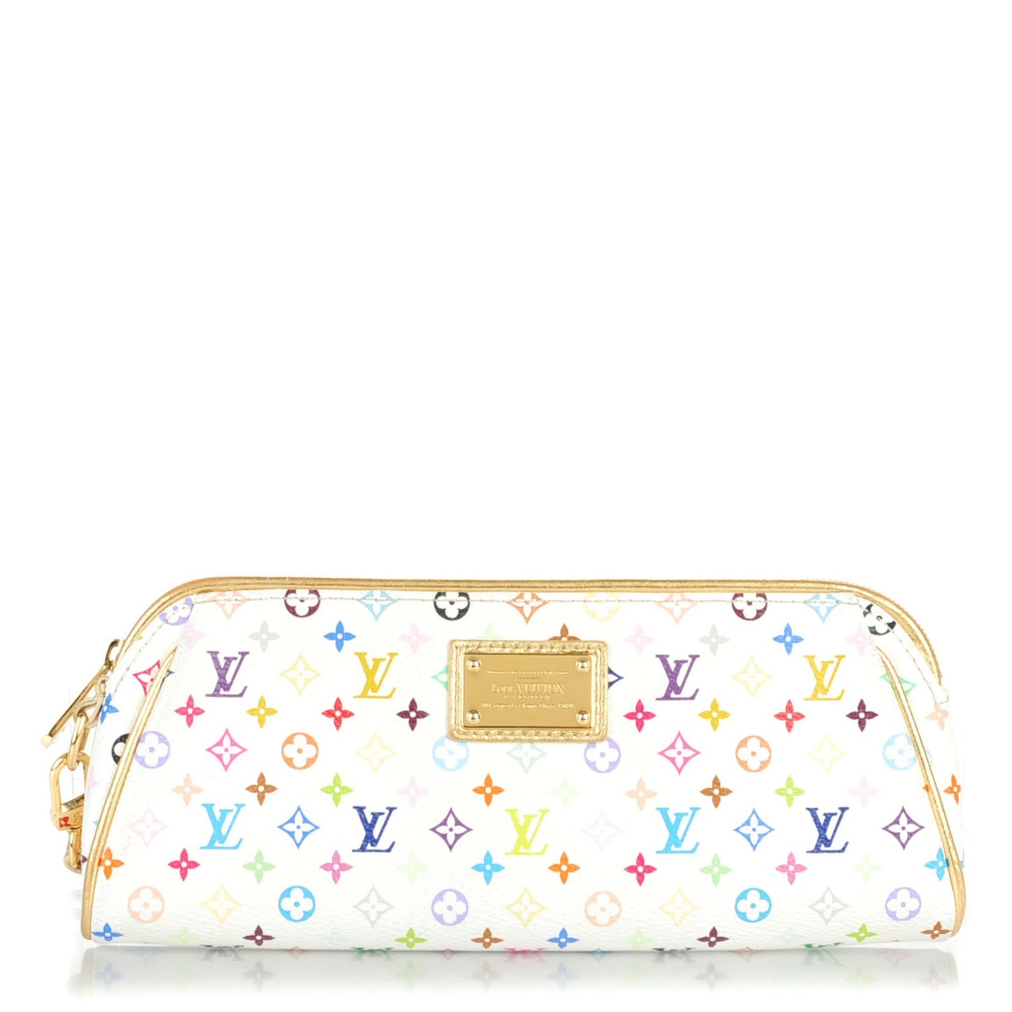 Monogram Multicolor Kate Clutch White