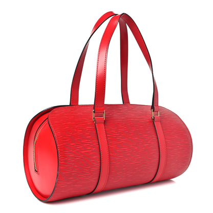 Louis Vuitton Epi Soufflot Castillan Red 4 of 10