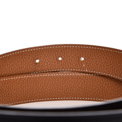 Hermes Box Togo 32mm H Belt 90 Black Gold 4 of 9