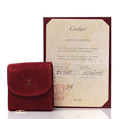Cartier 18K Pink Gold Diamond 2.6mm 1895 Wedding Band Ring 49 4.75 7 of 7