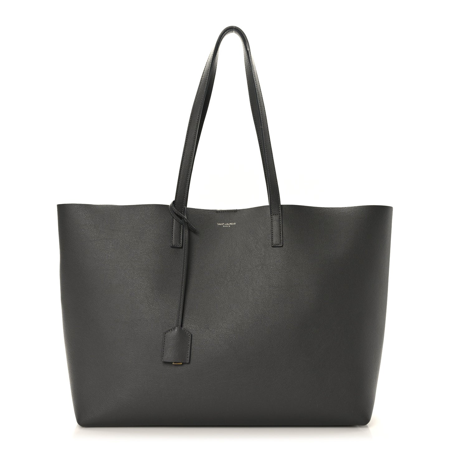 Calfskin Large Shopping Tote Asphalt