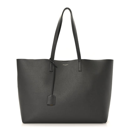 Saint Laurent Calfskin Large Shopping Tote Asphalt 1 of 12