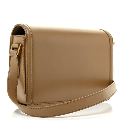 Saint Laurent Box Calfskin Monogram Medium Solferino Satchel Natural Tan 3 of 12