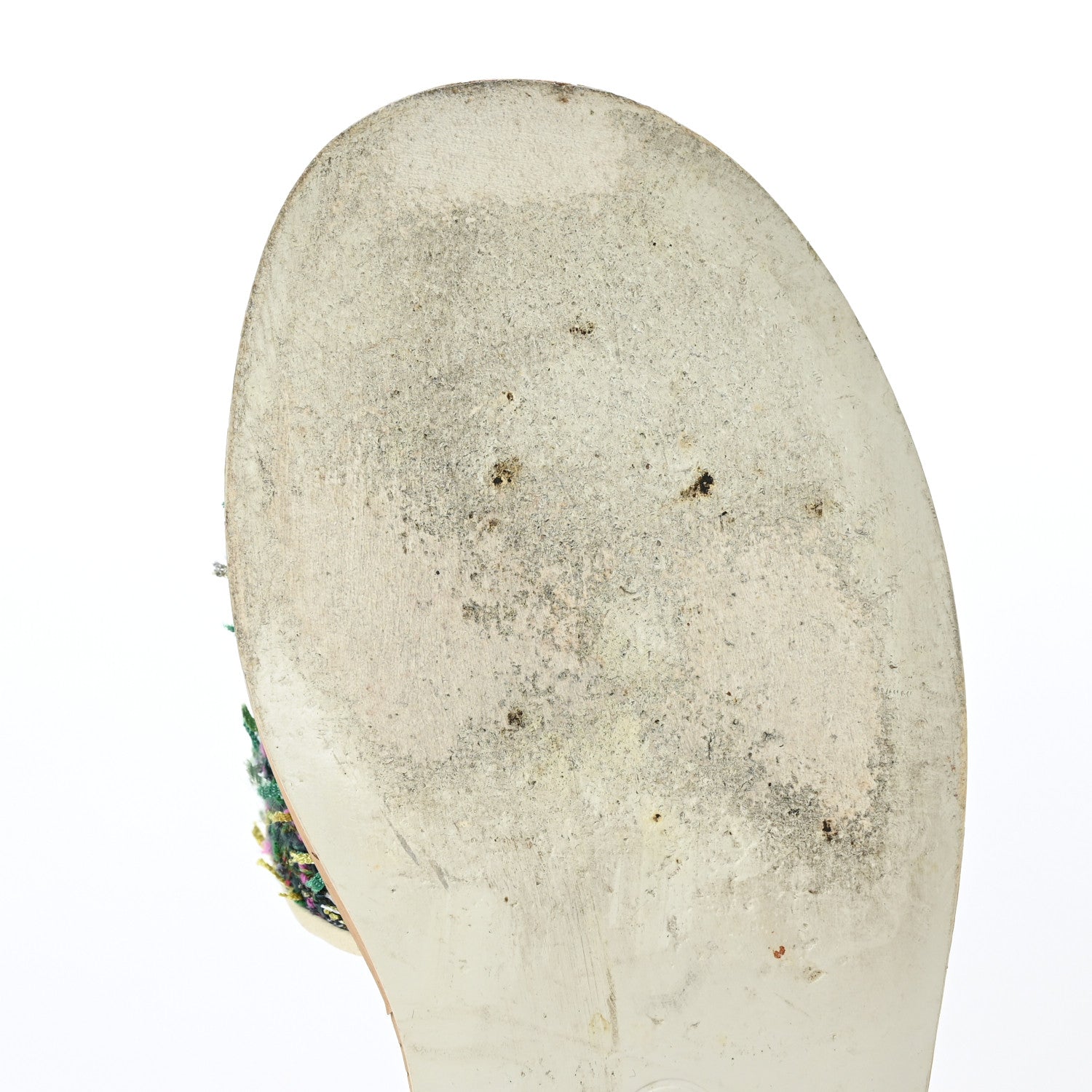 Chanel Tweed Cork Mule Sandal 39 White Multicolor 10 of 13