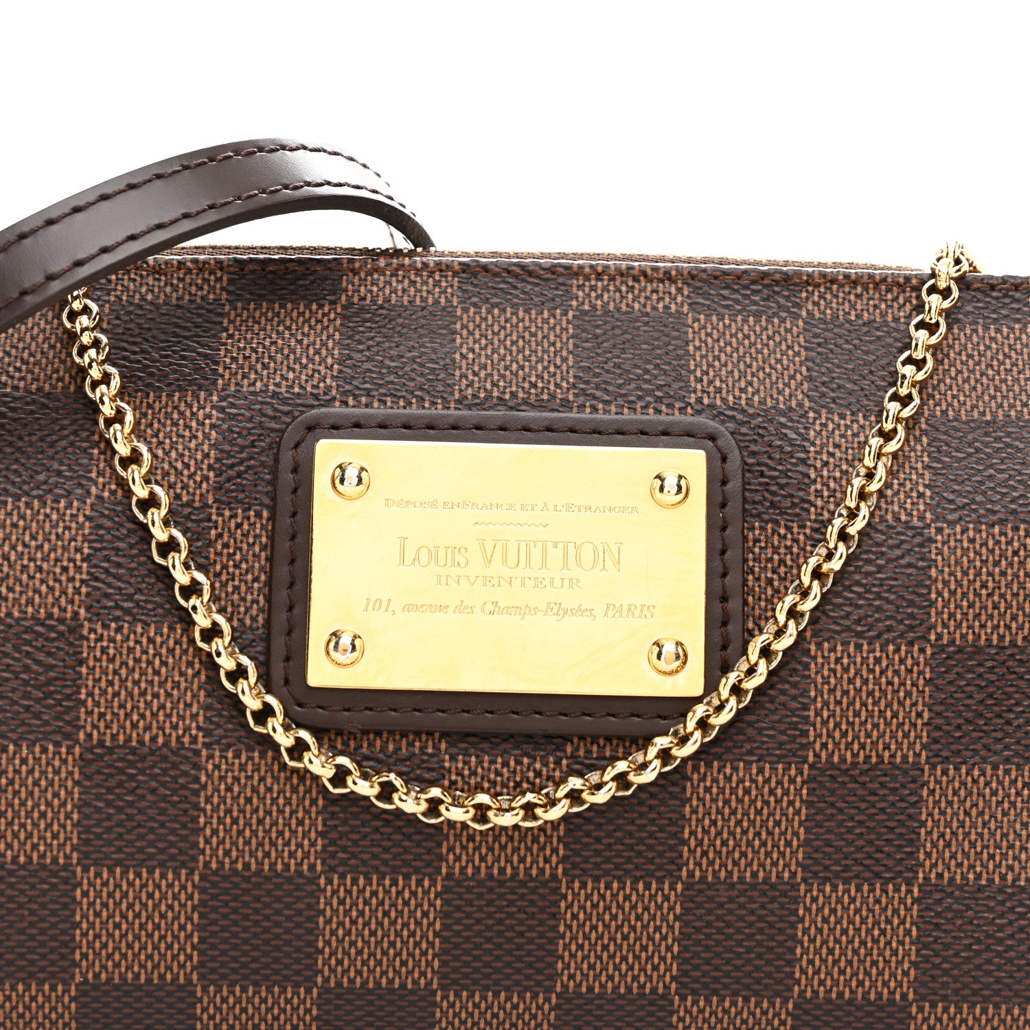 Louis Vuitton Damier Ebene Eva Clutch 7 of 9