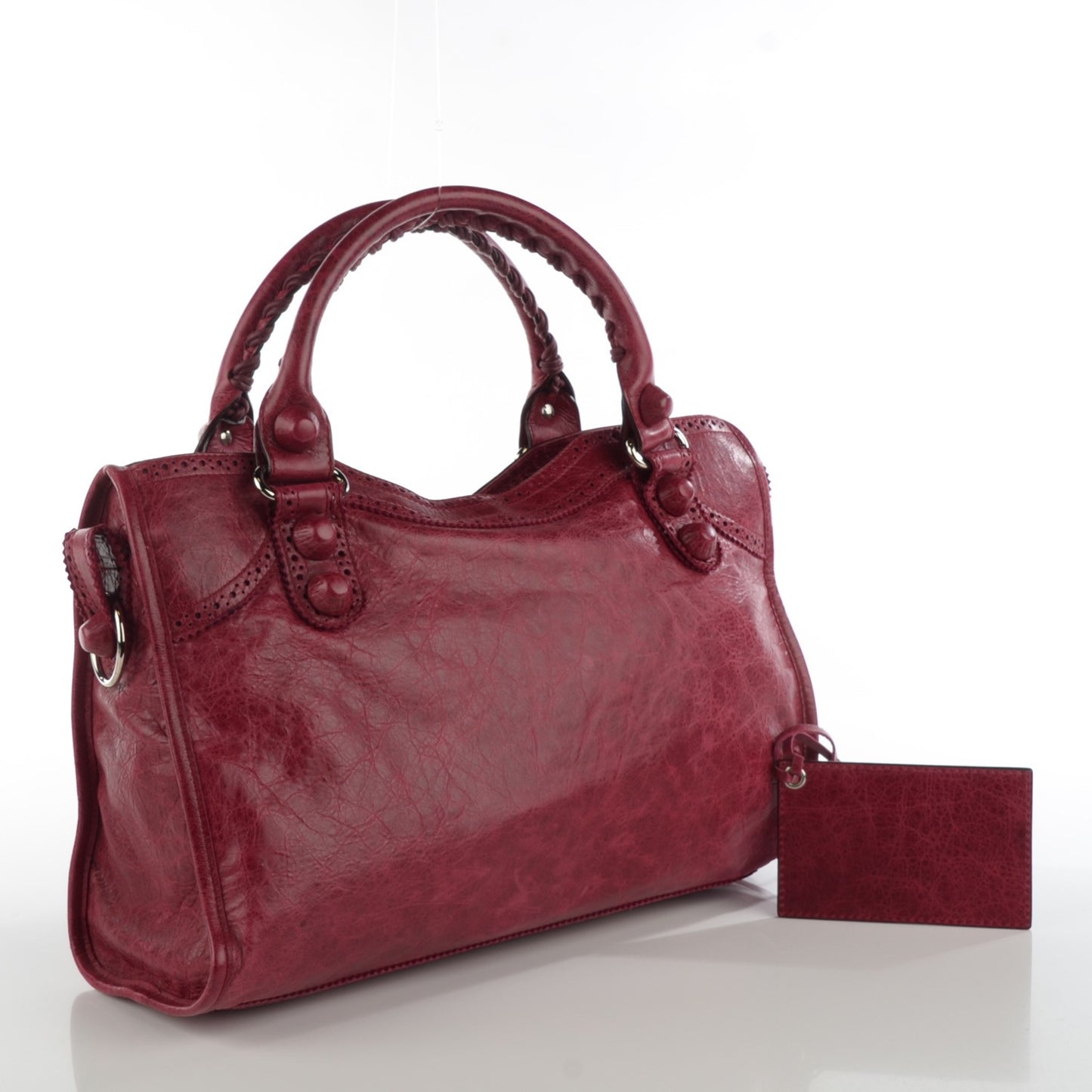 Agneau Giant Brogues Hardware City Pourpre