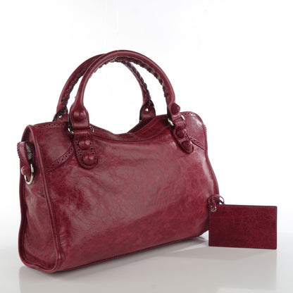 Balenciaga Agneau Giant Brogues Hardware City Pourpre 3 of 8