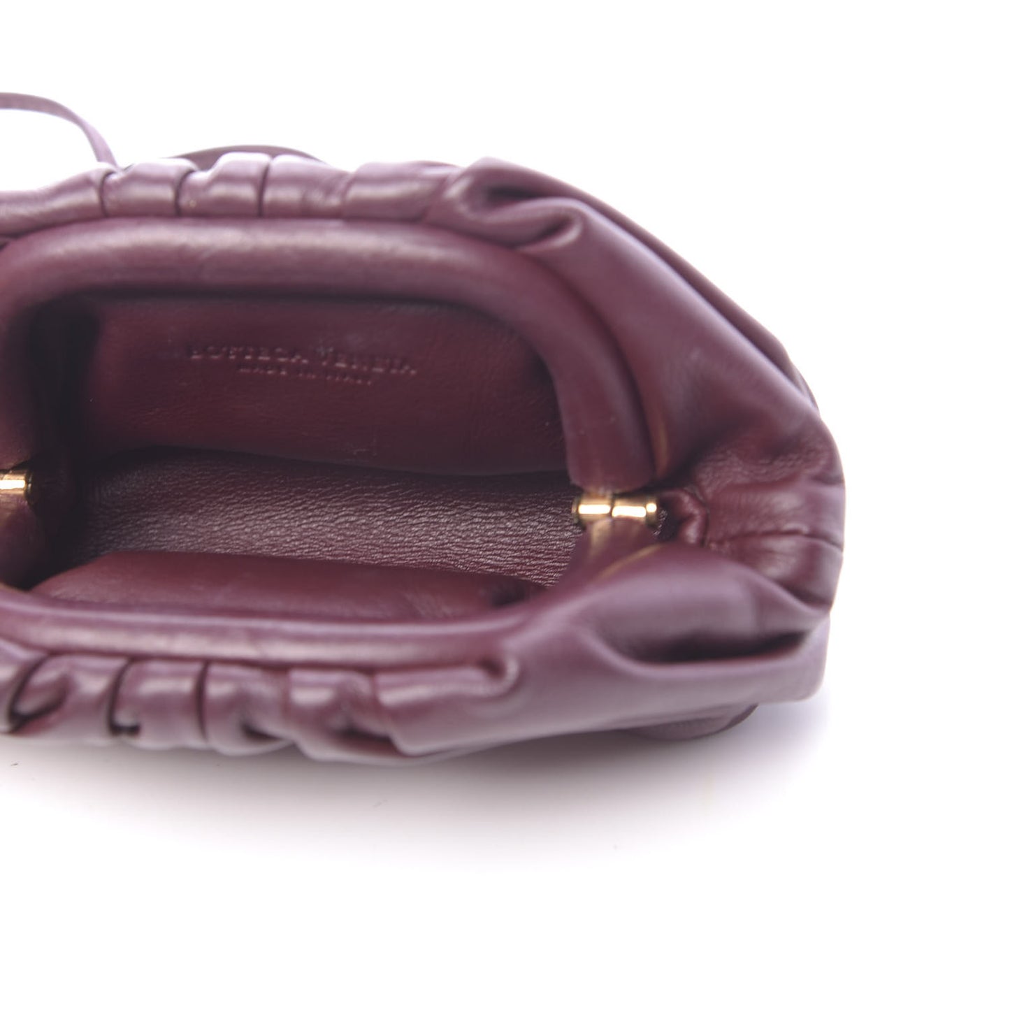 Butter Calfskin Coin Purse Bordeaux