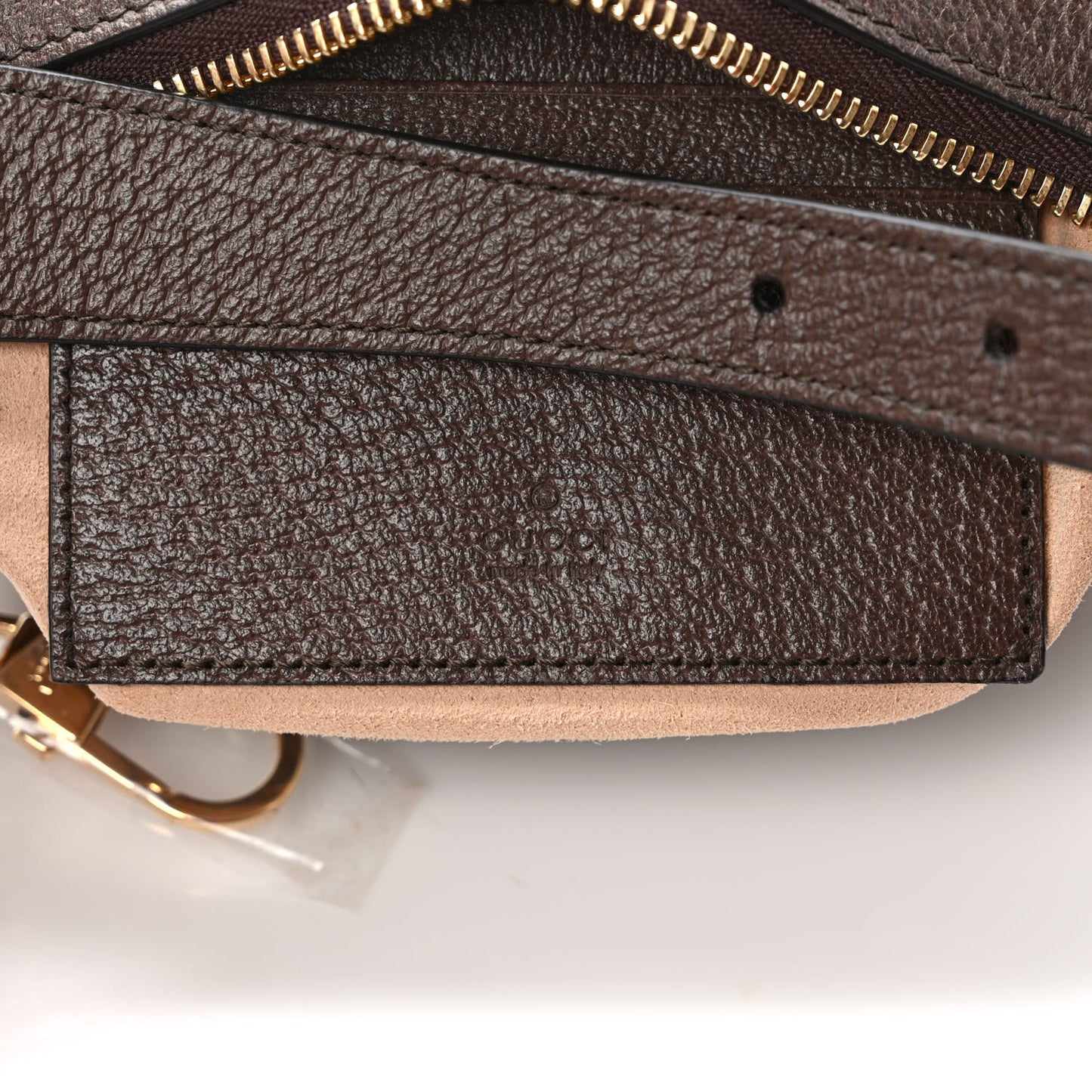 Monogram Jumbo GG Textured Dollar Calfskin Web Mini Ophidia Half Moon Hobo Camel Ebony New Acero