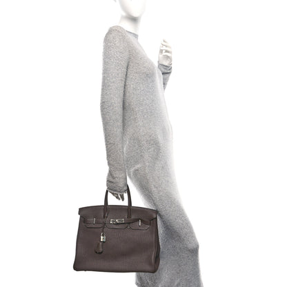 Hermes Togo BIRKIN 35 Chocolate 2 of 12