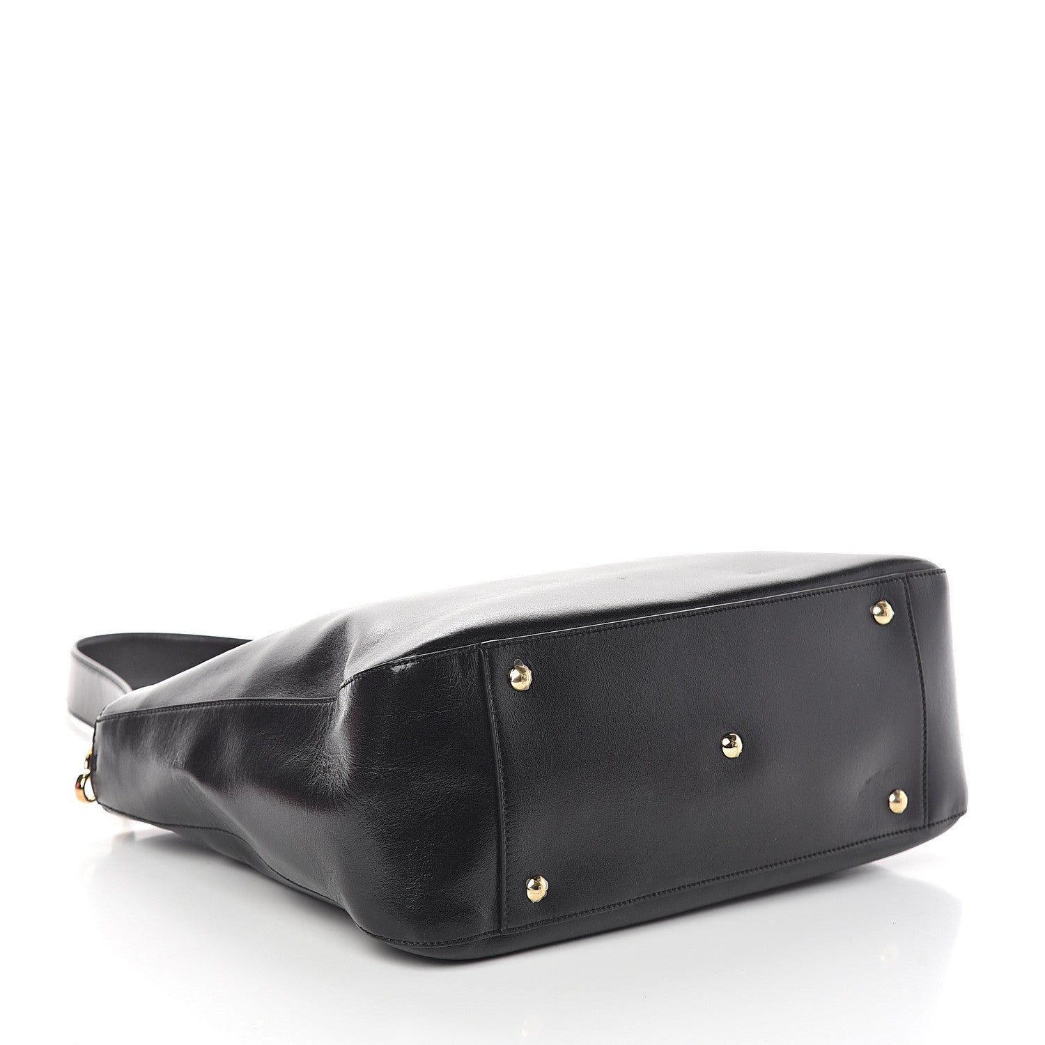 Fendi Vitello Glacier Medium FF Tote Black 3 of 8