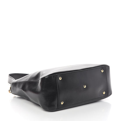 Fendi Vitello Glacier Medium FF Tote Black 3 of 8