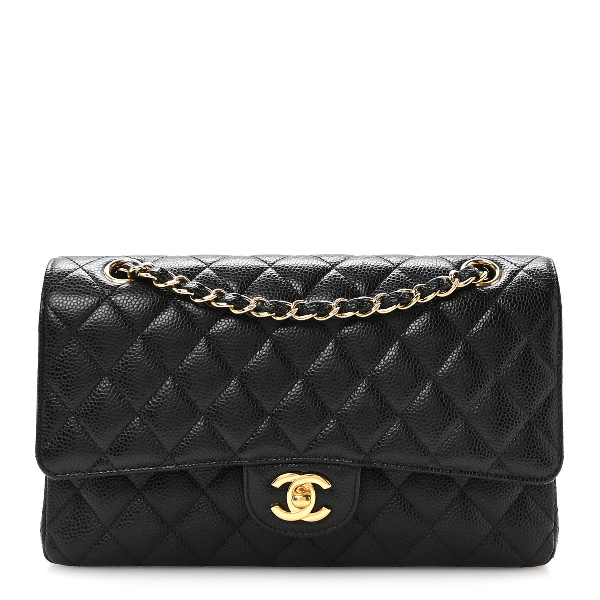 Chanel Caviar Quilted Medium Double Flap Black 1 of 11