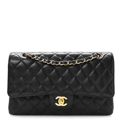 Chanel Caviar Quilted Medium Double Flap Black 1 of 11