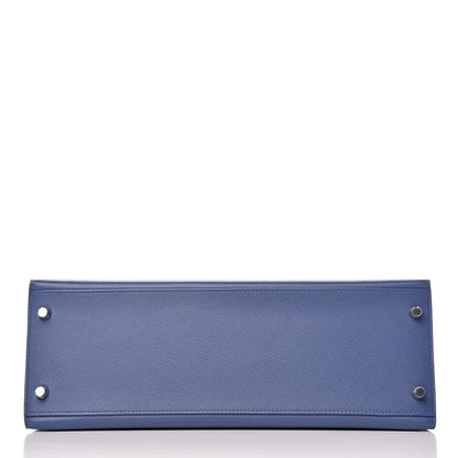 Hermes Epsom Kelly Sellier 32 Bleu Brighton 6 of 43