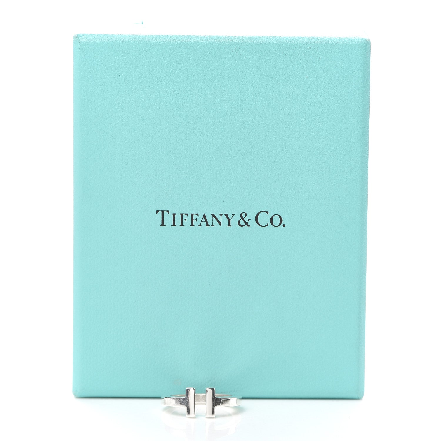 Tiffany Sterling Silver T Square Ring 50 5.5 5 of 5