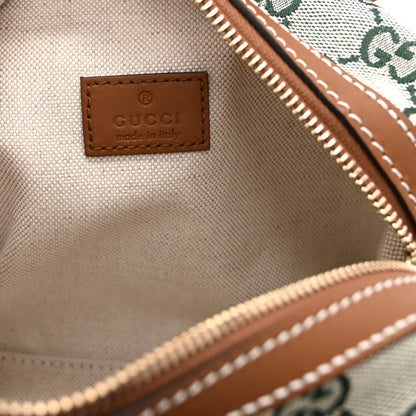 Gucci GG Supreme Web Mini GG Top Handle Bag Green Beige 6 of 10