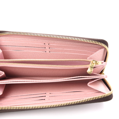 Louis Vuitton Damier Ebene Zippy Wallet Rose Ballerine 5 of 10