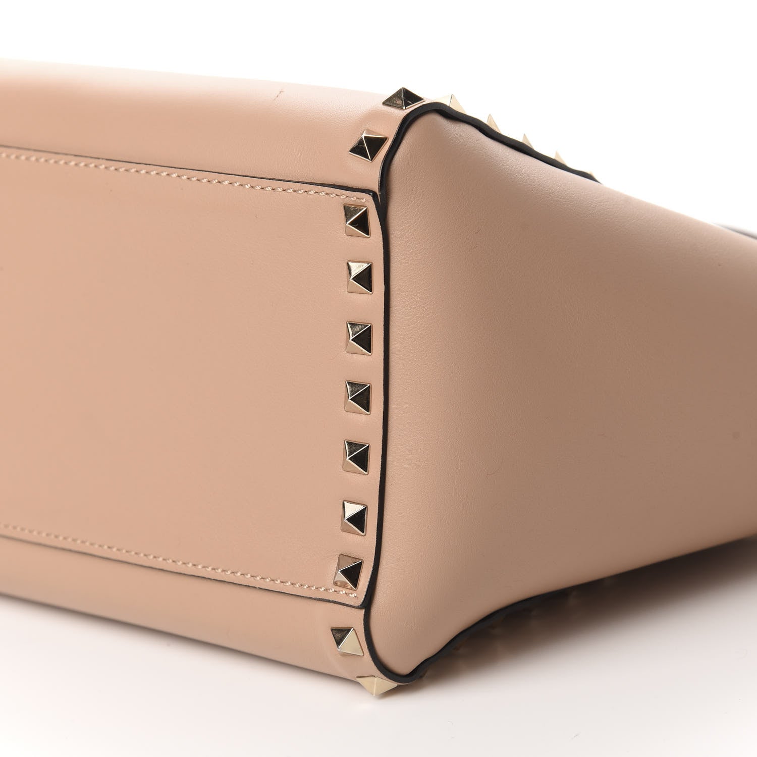 Valentino Garavani Vitello Small Rockstud Double Handle Tote Skin Sorbet 7 of 10