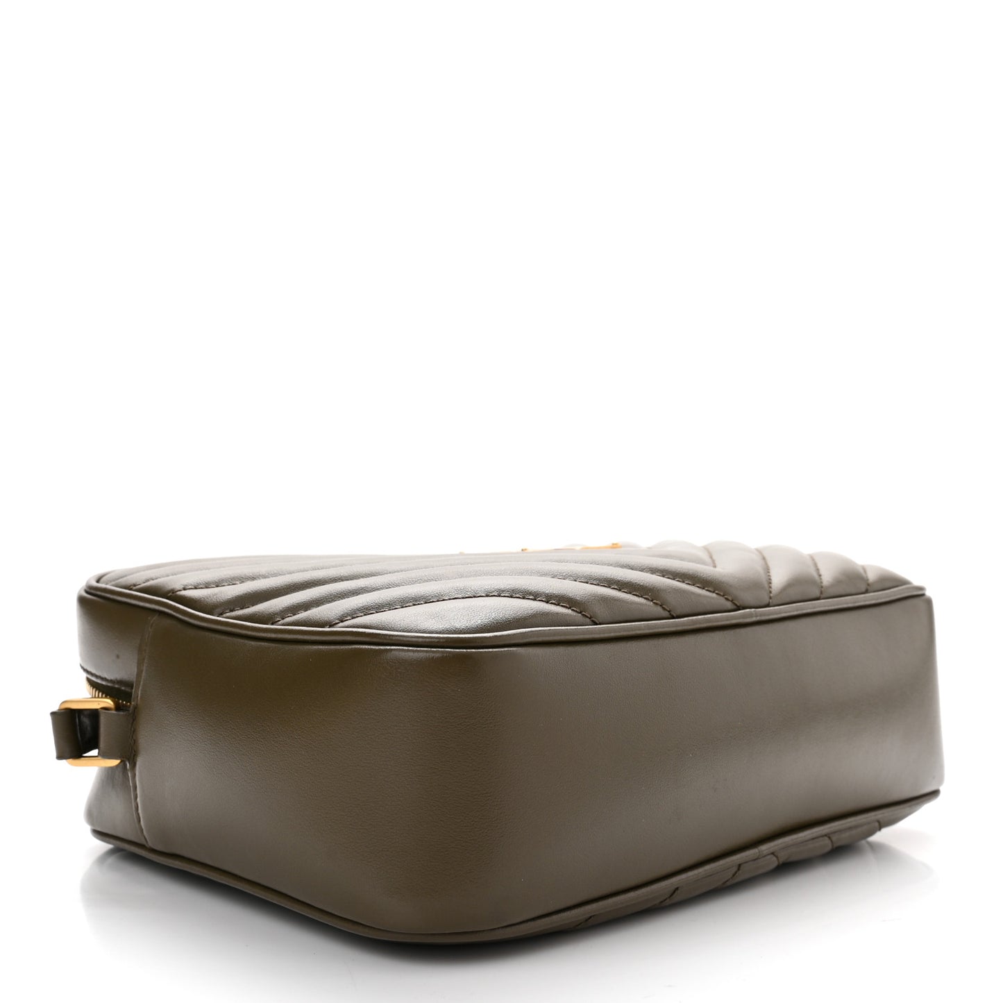 Calfskin Matelasse Monogram Lou Camera Bag Military Olive