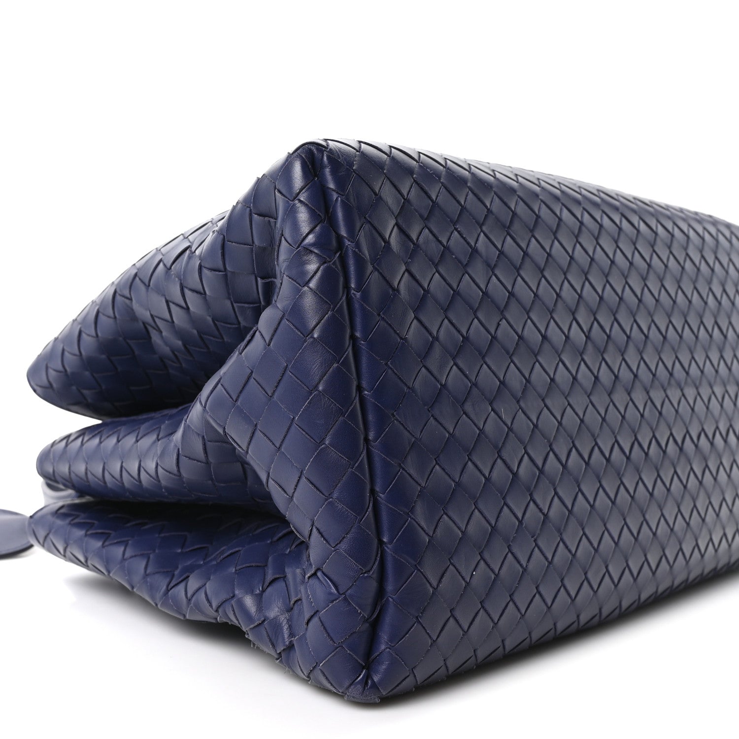 Bottega Veneta Nappa Intrecciato Small Roma Tote Dark Blue 9 of 10