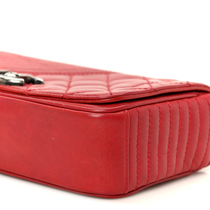 Chanel Glazed Calfskin Quilted Small Coco Boy Flap Red 10 of 10