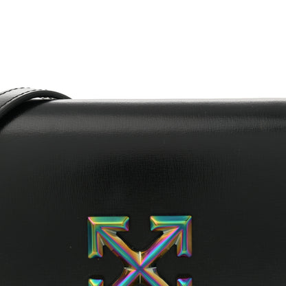 Off-White Calfskin Jitney 0.5 Crossbody Bag Black 9 of 14