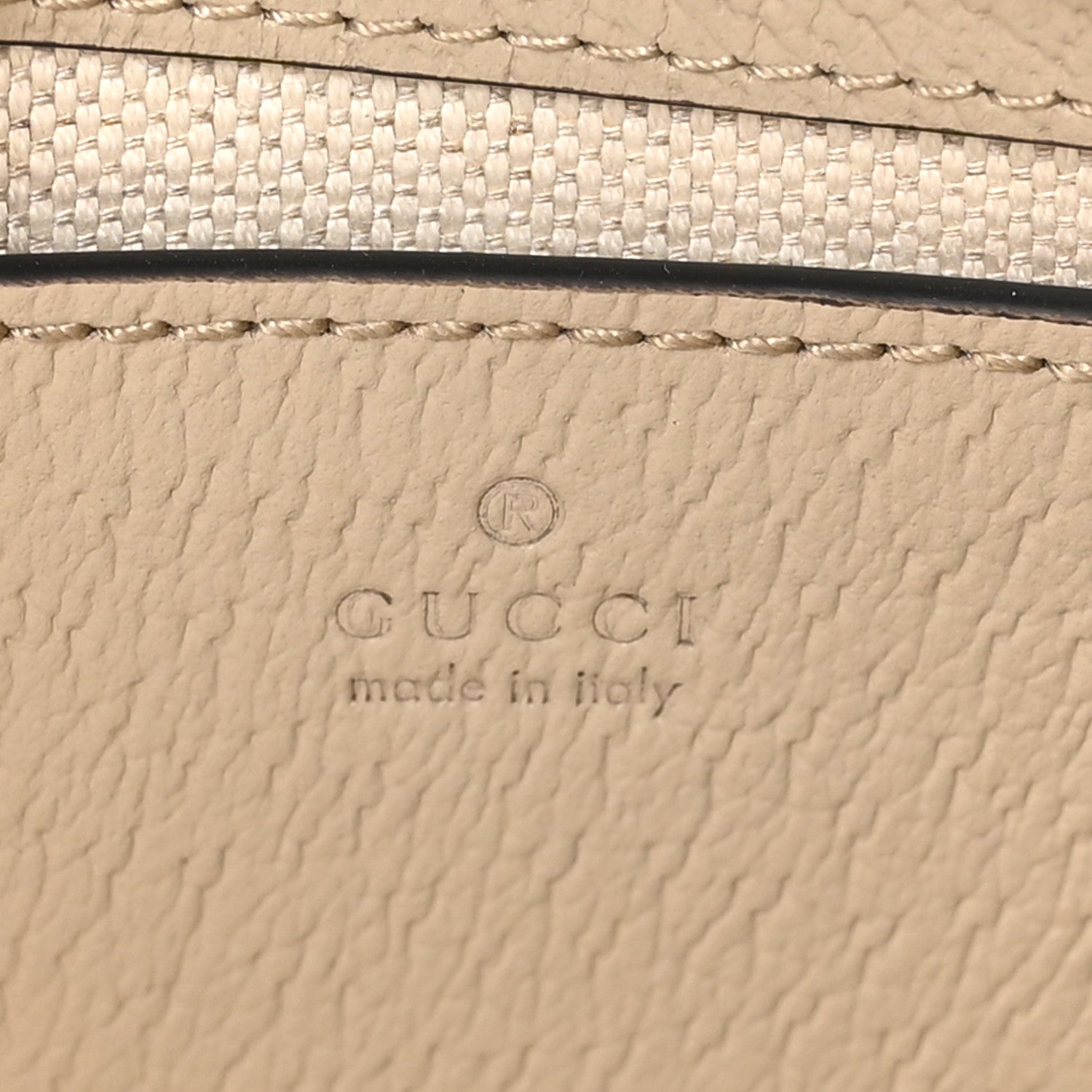 Gucci GG Supreme Monogram Textured Dollar Calfskin Web Mini Ophidia GG Handbag Beige Mystic White Oatmeal 6 of 11
