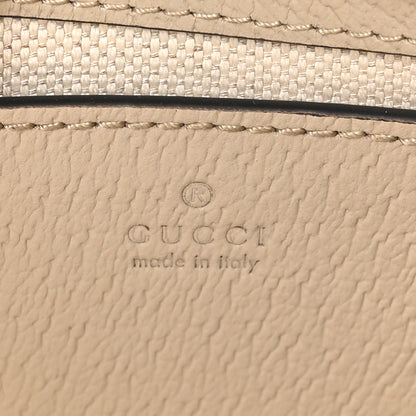 Gucci GG Supreme Monogram Textured Dollar Calfskin Web Mini Ophidia GG Handbag Beige Mystic White Oatmeal 6 of 11
