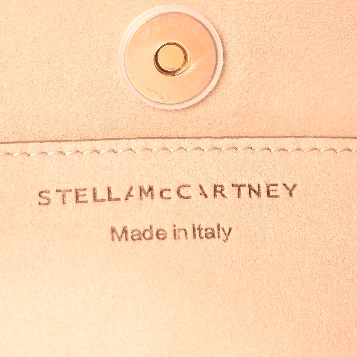 Stella McCartney Grainy Alter Mat Studded Frayme Bucket Bag Cream 6 of 9