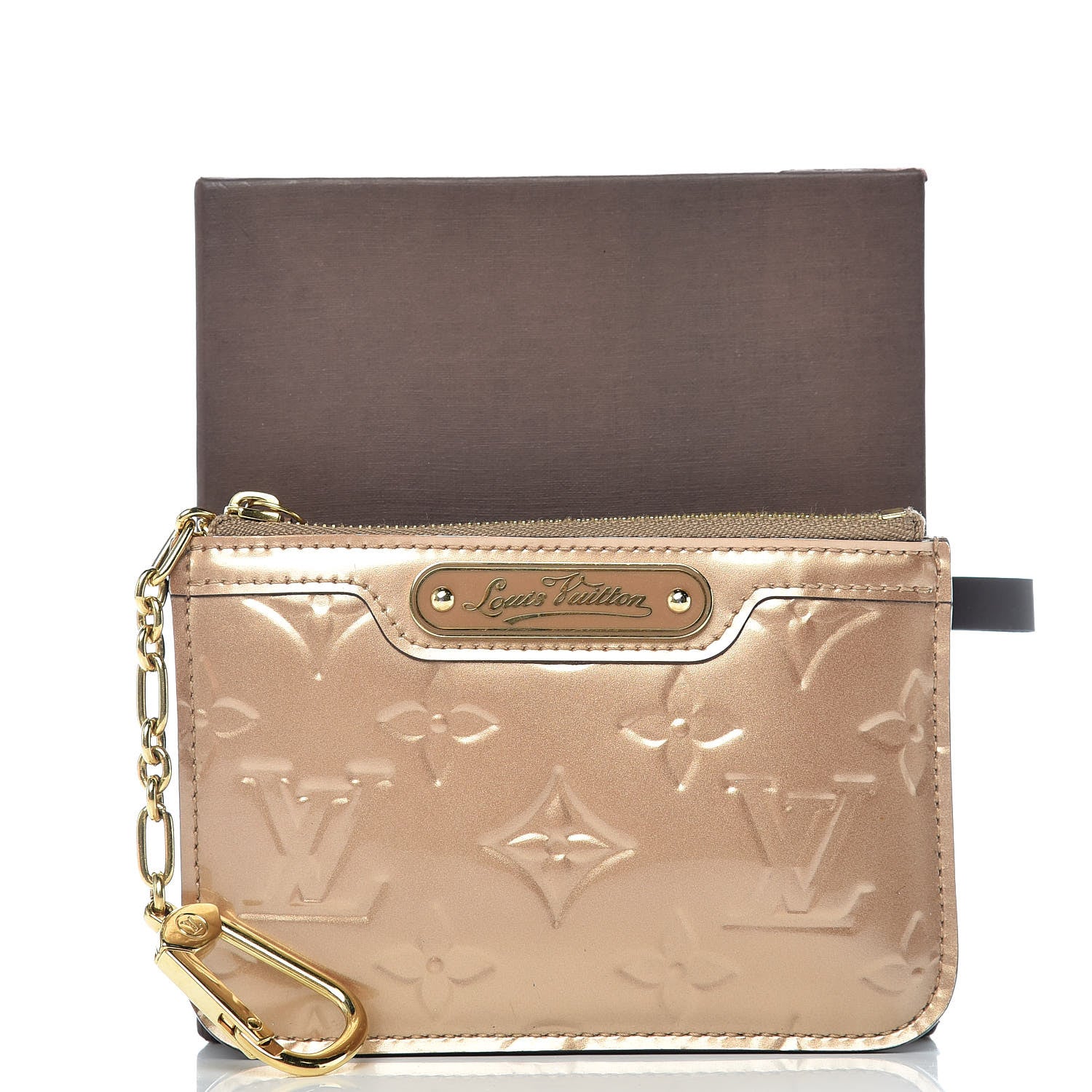 Louis Vuitton Vernis Key Pouch Beige Poudre 8 of 8