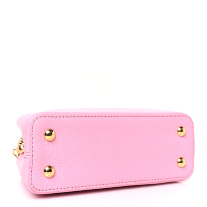 Louis Vuitton Taurillon Flower Chain Capucines Mini Candy Pink 4 of 10