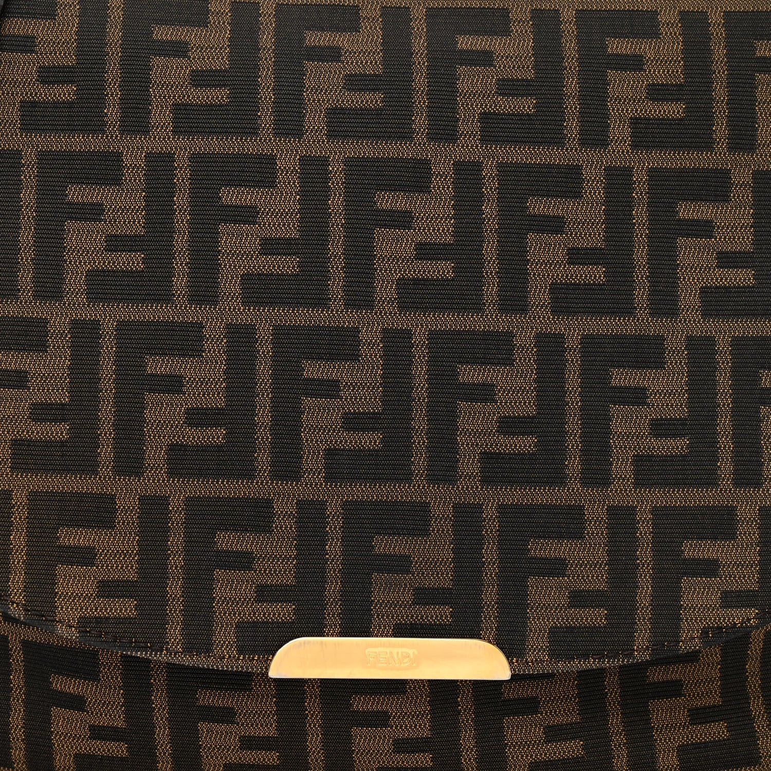 Fendi Zucca Vitello Artic Messenger Bag Tobacco Castagna 8 of 14