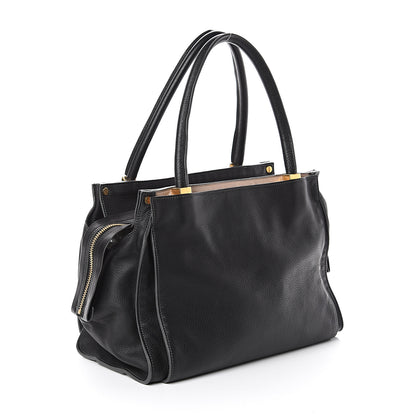 Chloe Pebbled Calfskin Dree Shoulder Bag Black 2 of 8