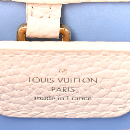 Louis Vuitton Taurillon Capucines BB Bleu de Provence Greige Doux 6 of 12