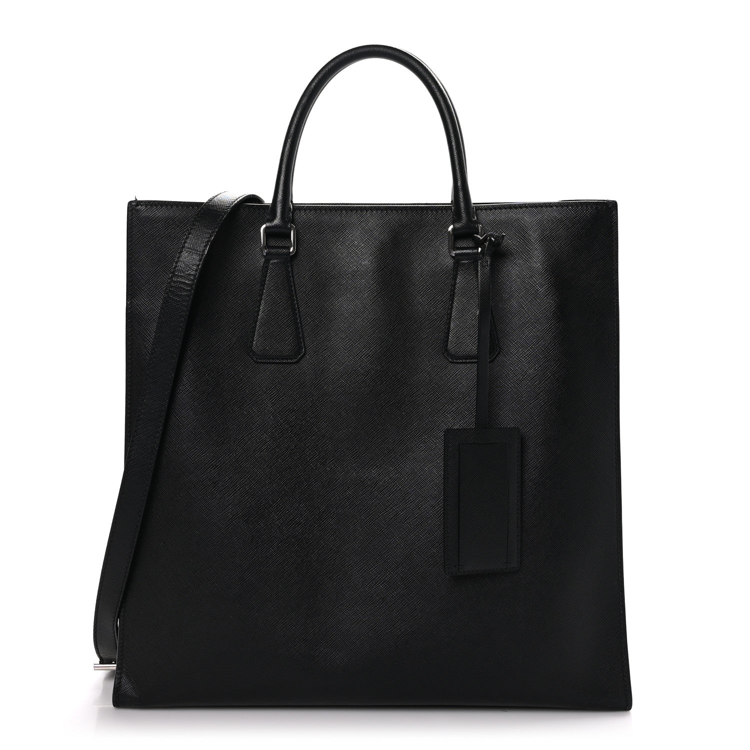 Prada Saffiano Travel Tote Black 1 of 11