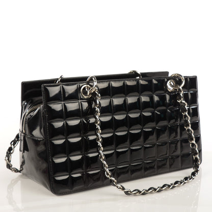 Chanel Patent Chocolate Bar Timeless CC Tote Black 3 of 7