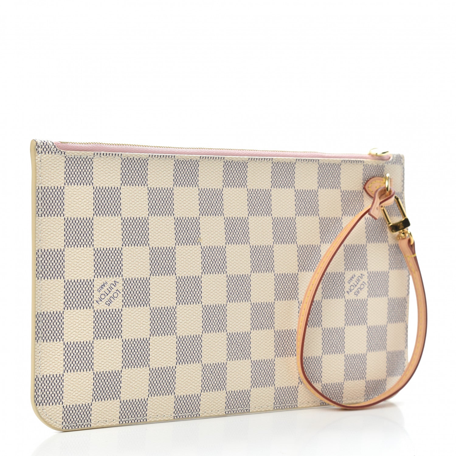 Louis Vuitton Damier Azur Neverfull MM GM Pochette Rose Ballerine 3 of 10