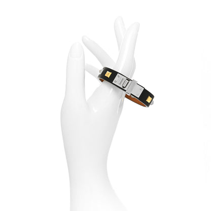 Hermes Swift Mini Dog Square Studded Bracelet T2 Black 2 of 6