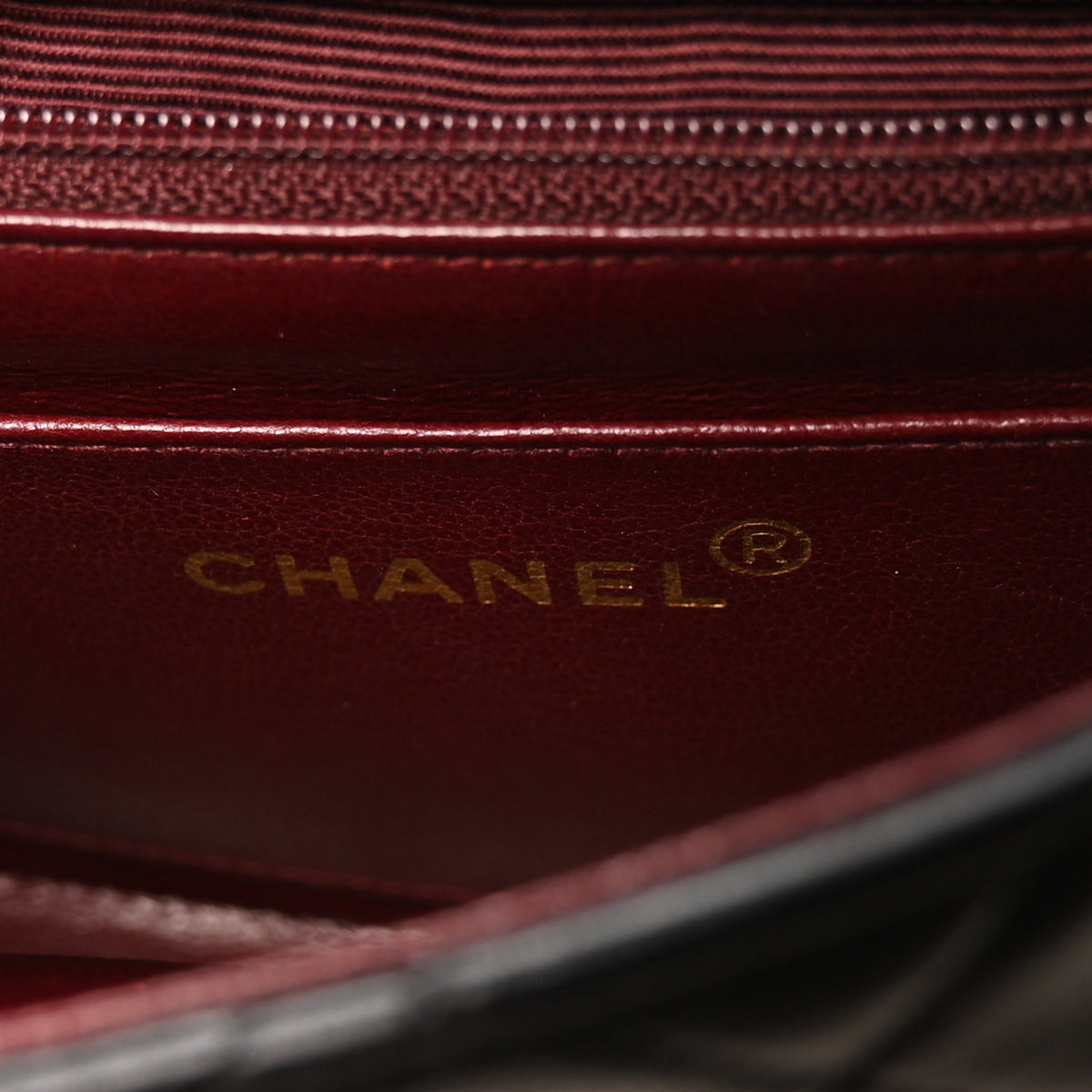 Chanel Lambskin Quilted Mini Square Flap Bag Black 5 of 10