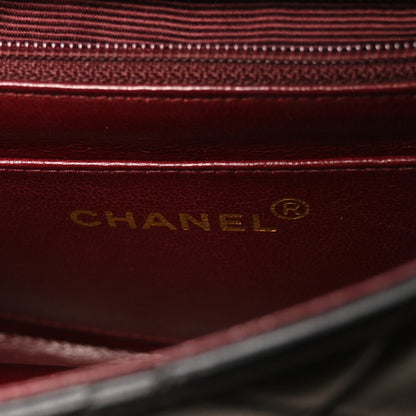 Chanel Lambskin Quilted Mini Square Flap Bag Black 5 of 10