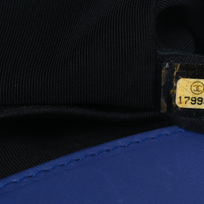 Chanel Calfskin Quilted Medium Boy Flap Blue 10 of 16