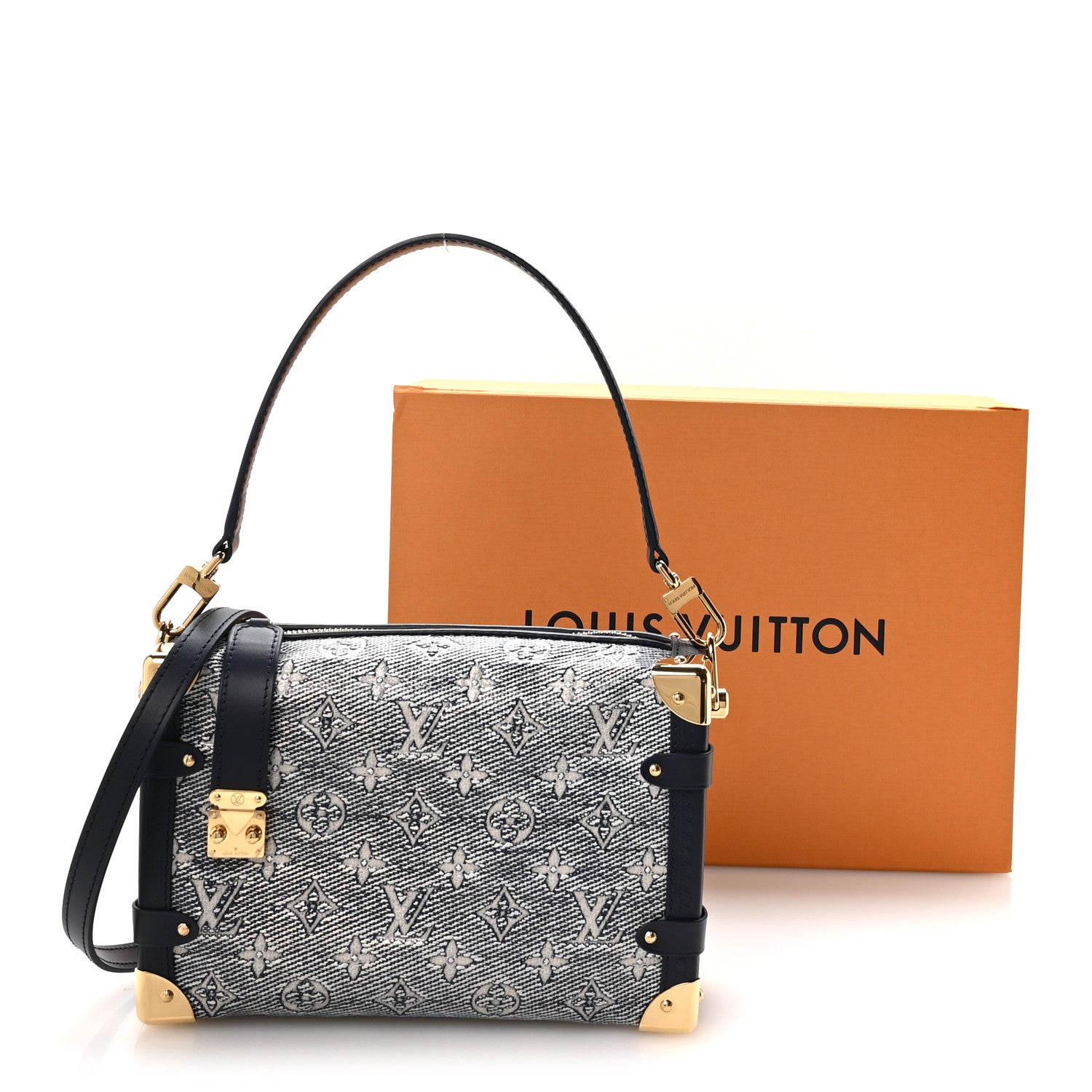 Louis Vuitton Monoglam Side Trunk MM Blue 10 of 10