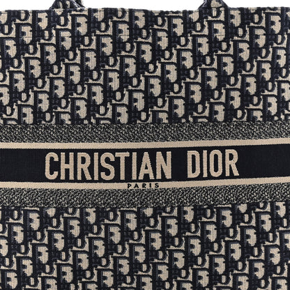 Christian Dior Oblique Large Book Tote Blue Multicolor 8 of 12