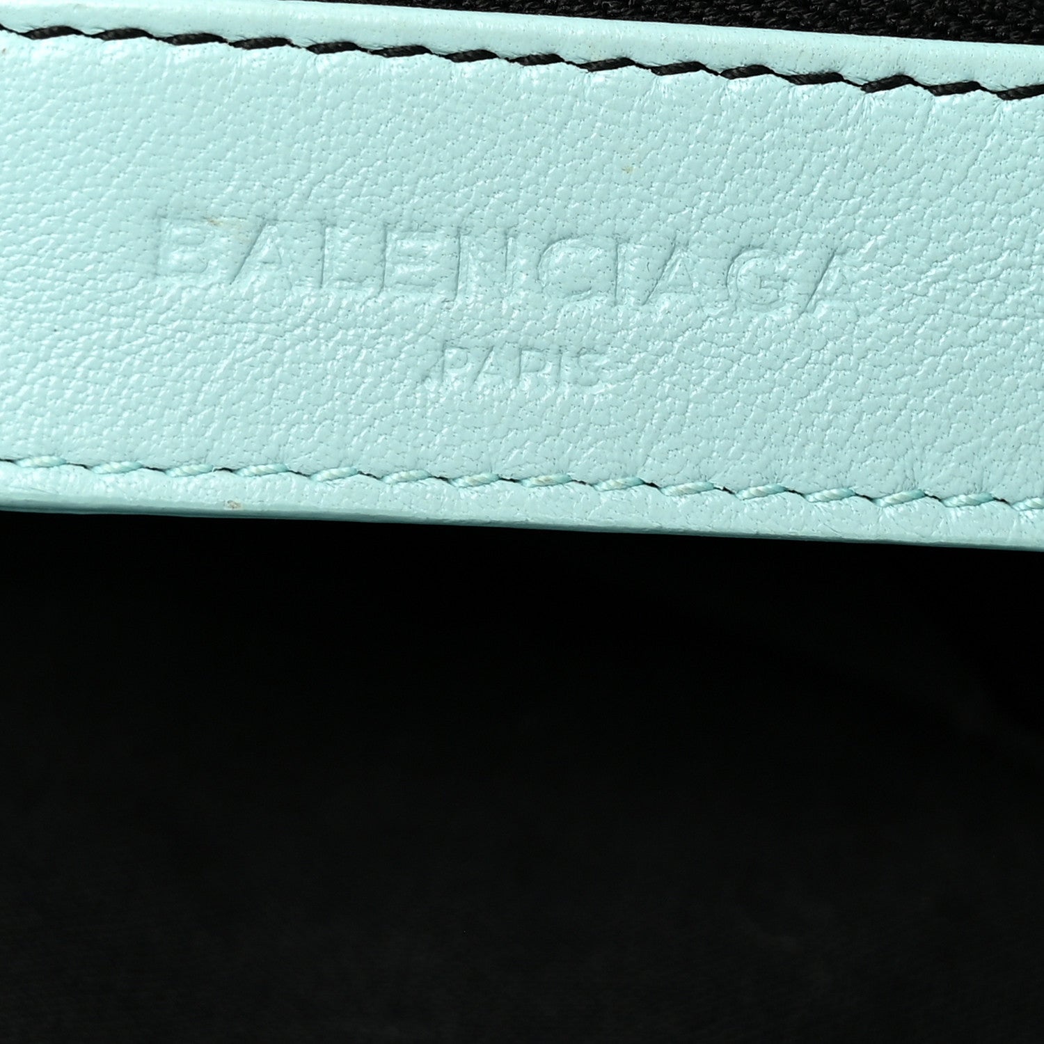 Balenciaga Chevre Silver Metallic Edge Hardware Town Bleu Maldives 7 of 13
